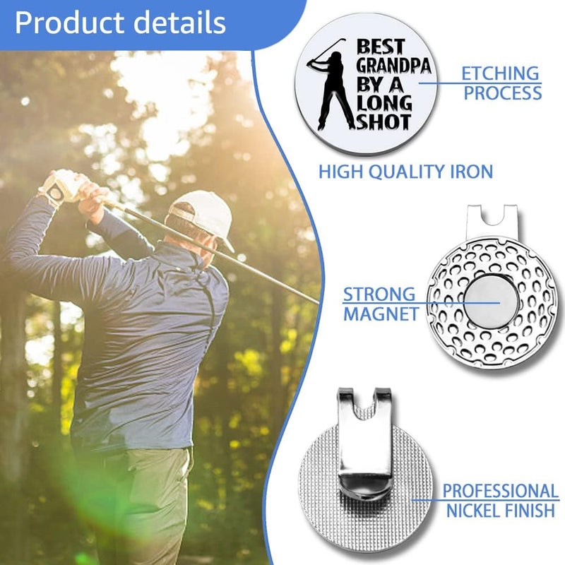 GEYGIE Men Golf Ball Marker with Magnetic Hat Clip, Funny Golf Accessories Gifts for Men, Novelty Birthday Gifts for Male Golfer Fan - Image 3